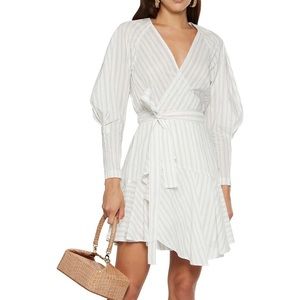 A.L.C Enzo Dress White Stripe